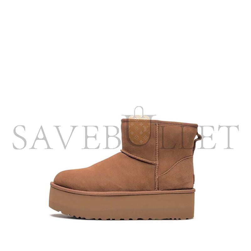 U*g classic mini platform chestnut ankle boots